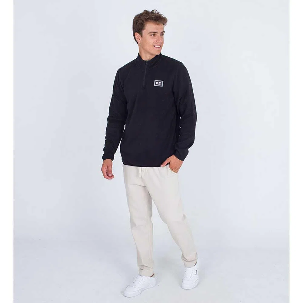 Hurley Mesa Ridgeline Cremallera de 1/4 Camiseta Hombre