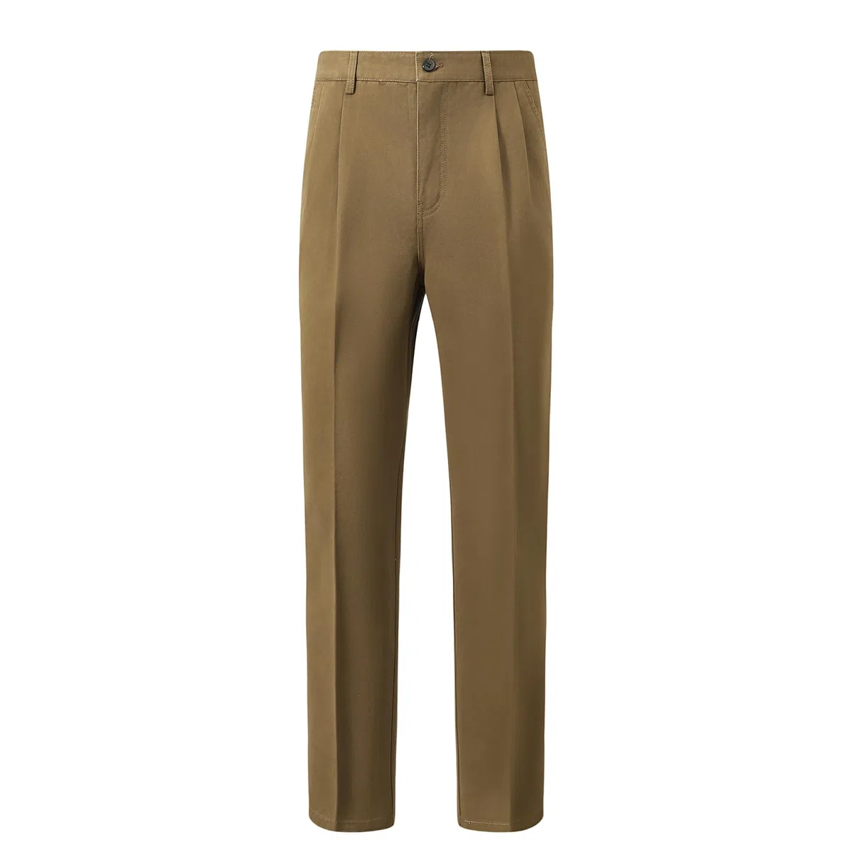 Allthemen Hombre Pantalones De Vestir para Elegantes Gruesos Rectos Ajustados Color Liso para Negocios para Invierno