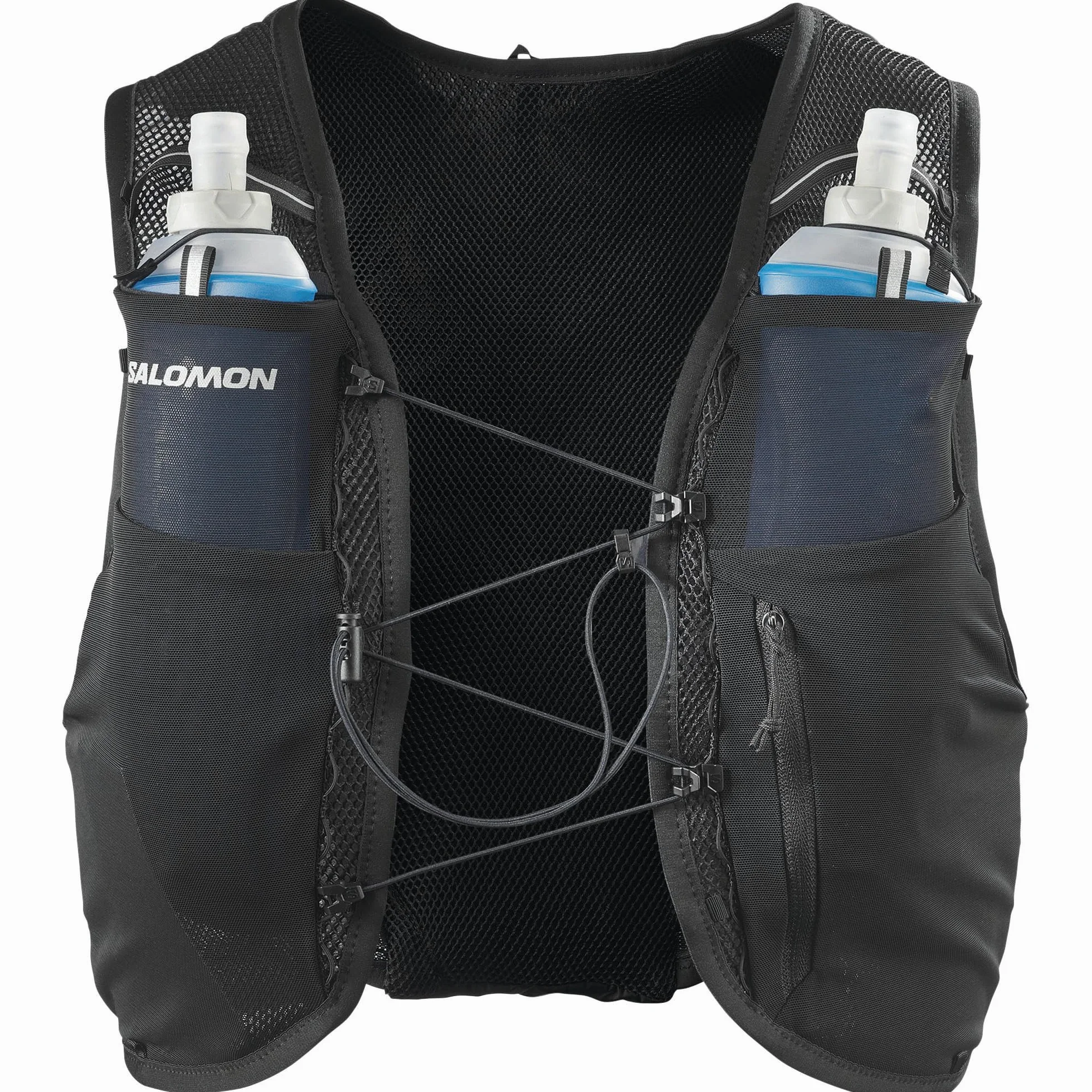 Salomon ADV Hydra Vest 8, Chaleco hidratación Estable, frascos Acceso rápido, Bolsillo Grande para geles, Almacenamiento Simple para Entrenamiento y Carreras