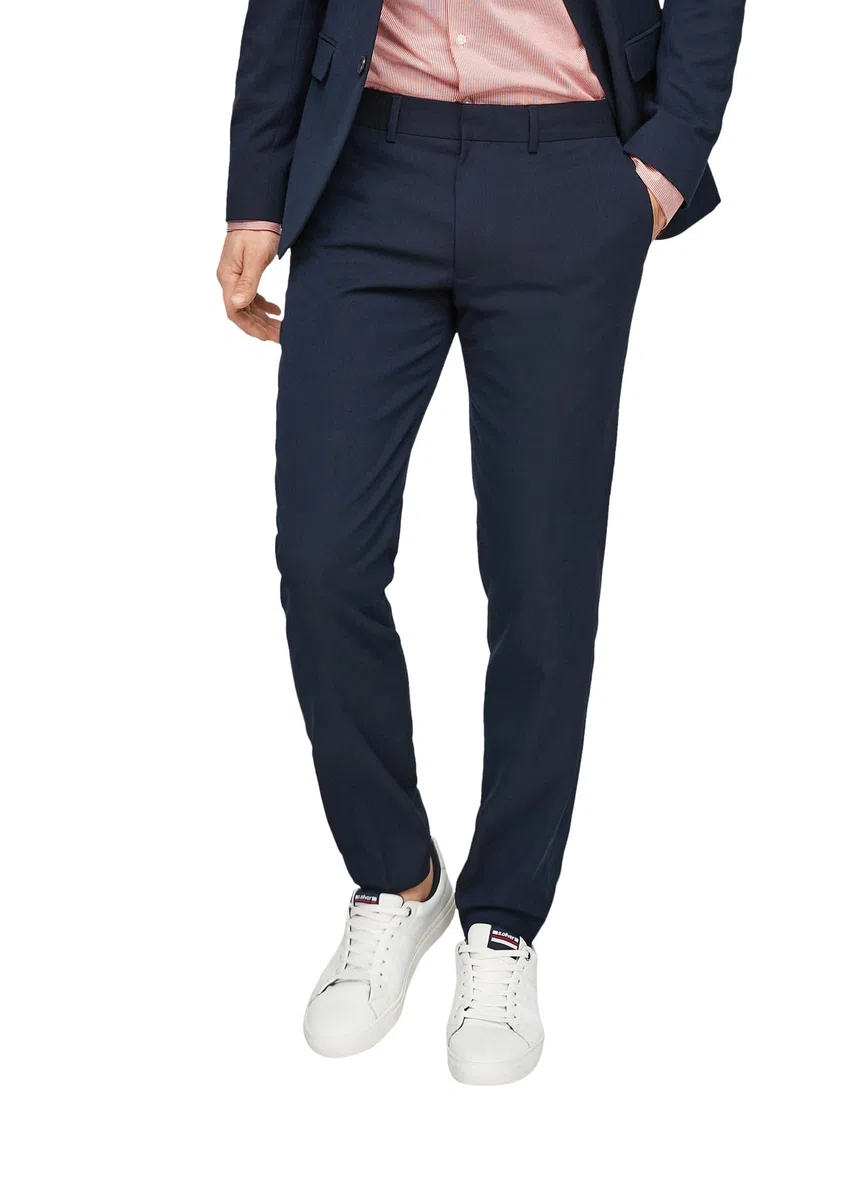 s.Oliver BLACK LABEL Suit Trousers with Stretch Pantalones De Traje para Hombre