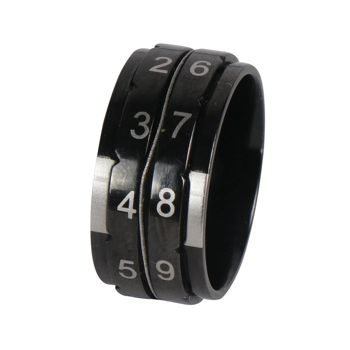 KnitPro - Negro (Talla 7, 17.3mm) Anillo Contador de Vueltas - 1 Unidad