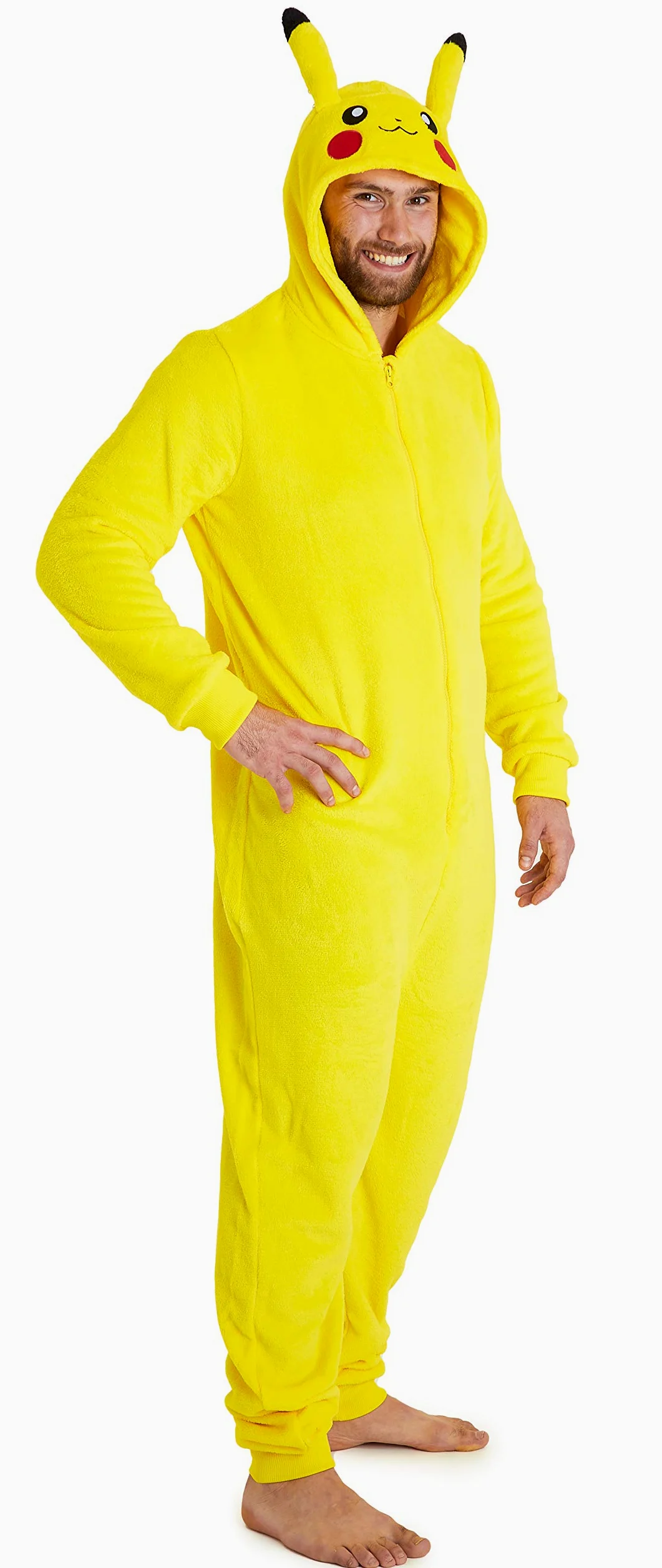 Pokémon Pijama Hombre Invierno Divertido Pikachu Snorlax Pijama Entero Forro Polar Cálido Anime Ropa de Dormir Regalos Hombres