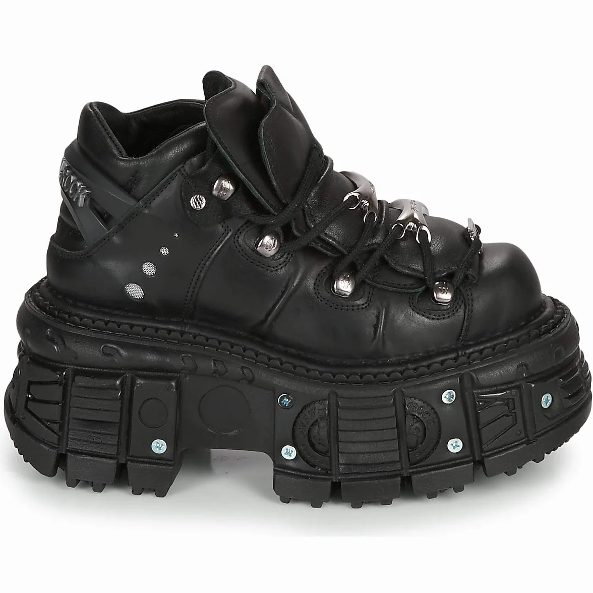 New Rock Botines Piel Militar Original Plataforma M.TANK106-C2 (Numeric_40)