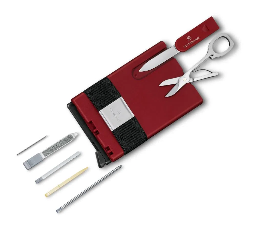 VICTORINOX Smart Card Wallet, Cartera 2 en 1 con multiherramienta, 10 funciones, Swiss Made, tarjetero, incl. billetero