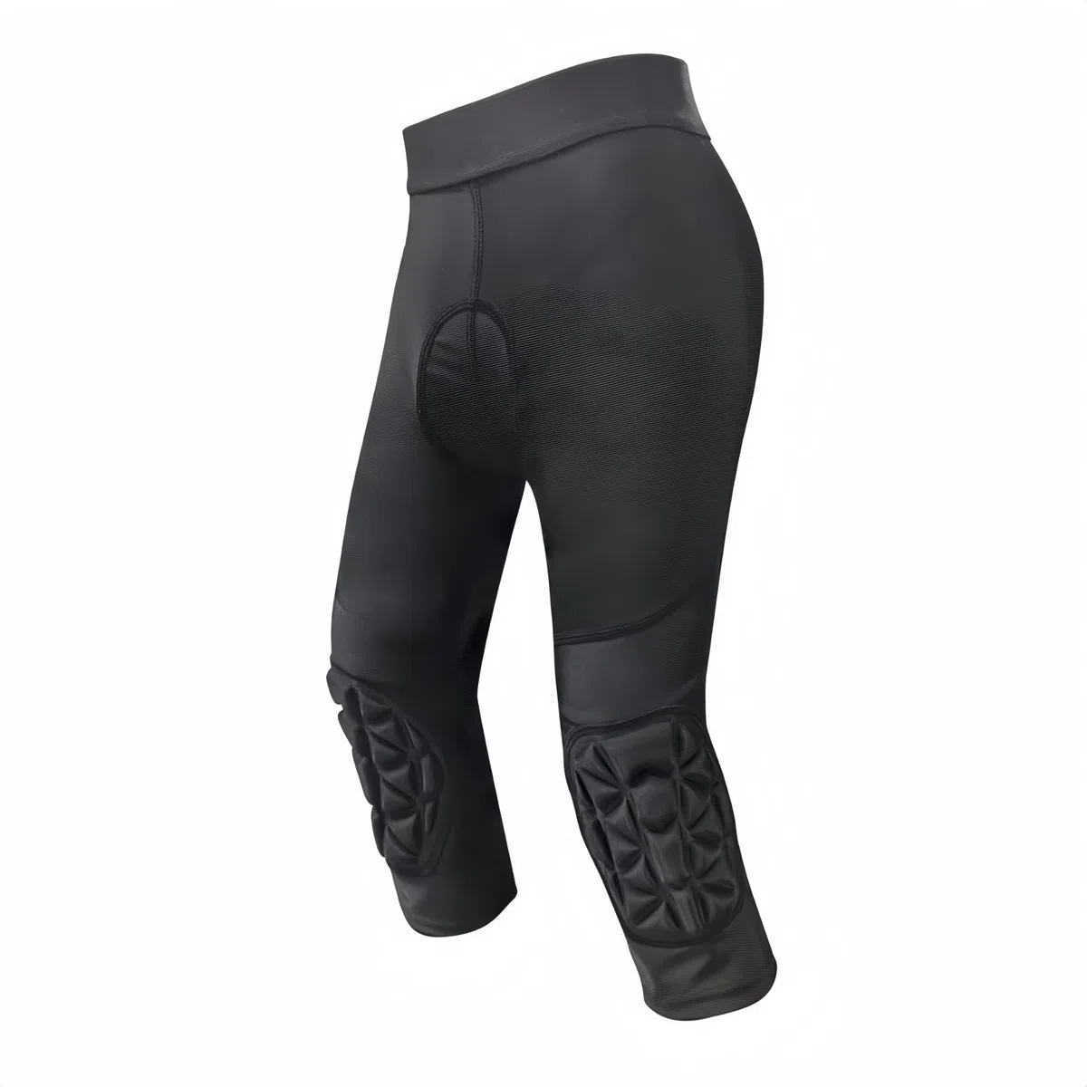 Topeter Pantalones de ciclismo acolchados 3D para jóvenes, leggings capri con rodilleras, mallas cortas de compresión para bicicleta