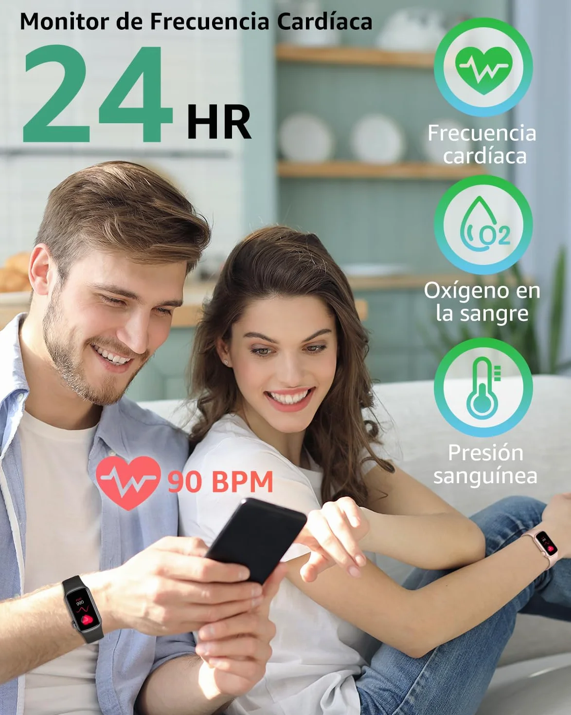 Reloj Inteligente Hombre Mujer, 1.47" Smartwatch con Notificaciones, Monitor de Sueño, 137+ Modos Deportivos, IP68 Impermeable, Pulsera Actividad para Android iOS
