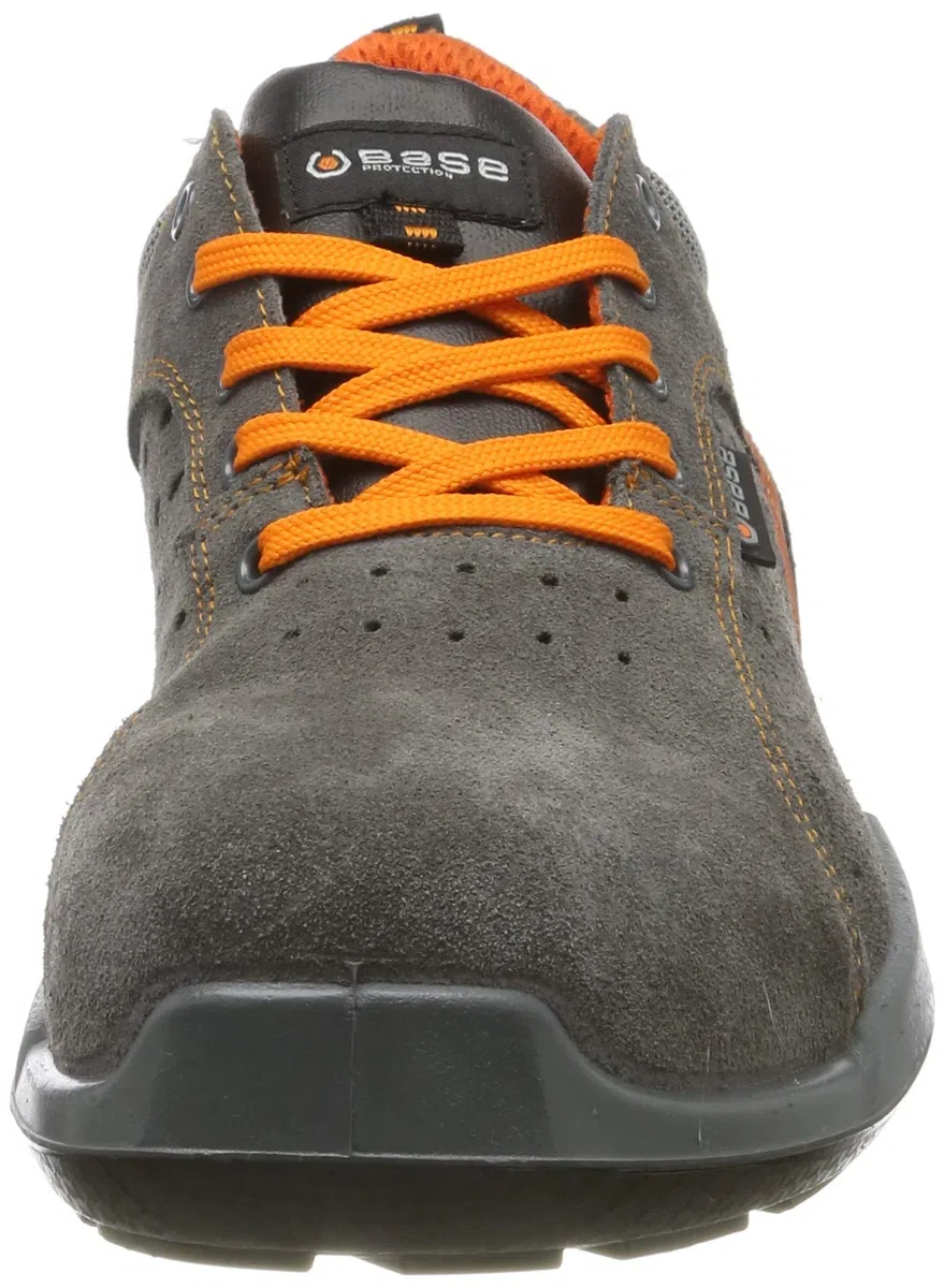 BASE Protection Climb S1P SRC Zapato de Seguridad, Talla: 42, Color: Gris/Naranja, B0618GOR42