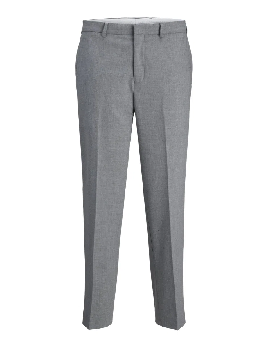 JACK & JONES Pantalones de Traje para Hombre JPRTHEO Regular Fit Pantalones de Traje, Gris Claro Jaspeado/Ajuste: Ajuste Regular, 48