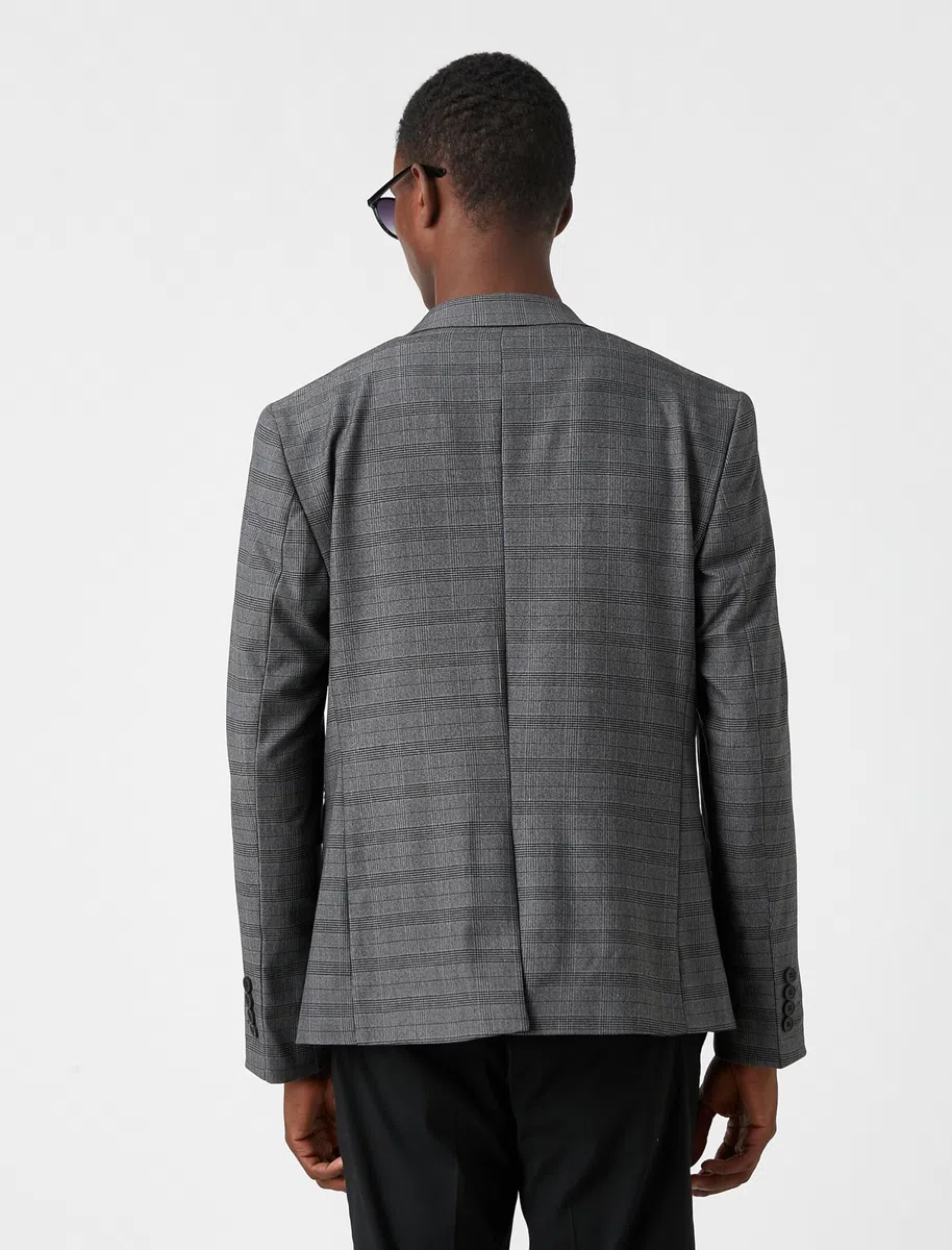 Koton Checked Blazer Jacket Hombre