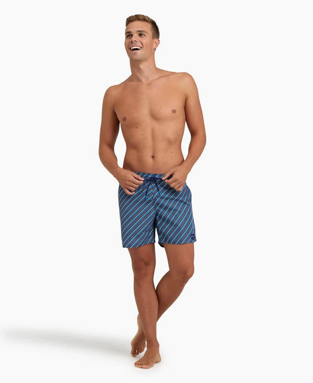 ARENA Men's Beach Boxer Allover Swim Trunks Hombre