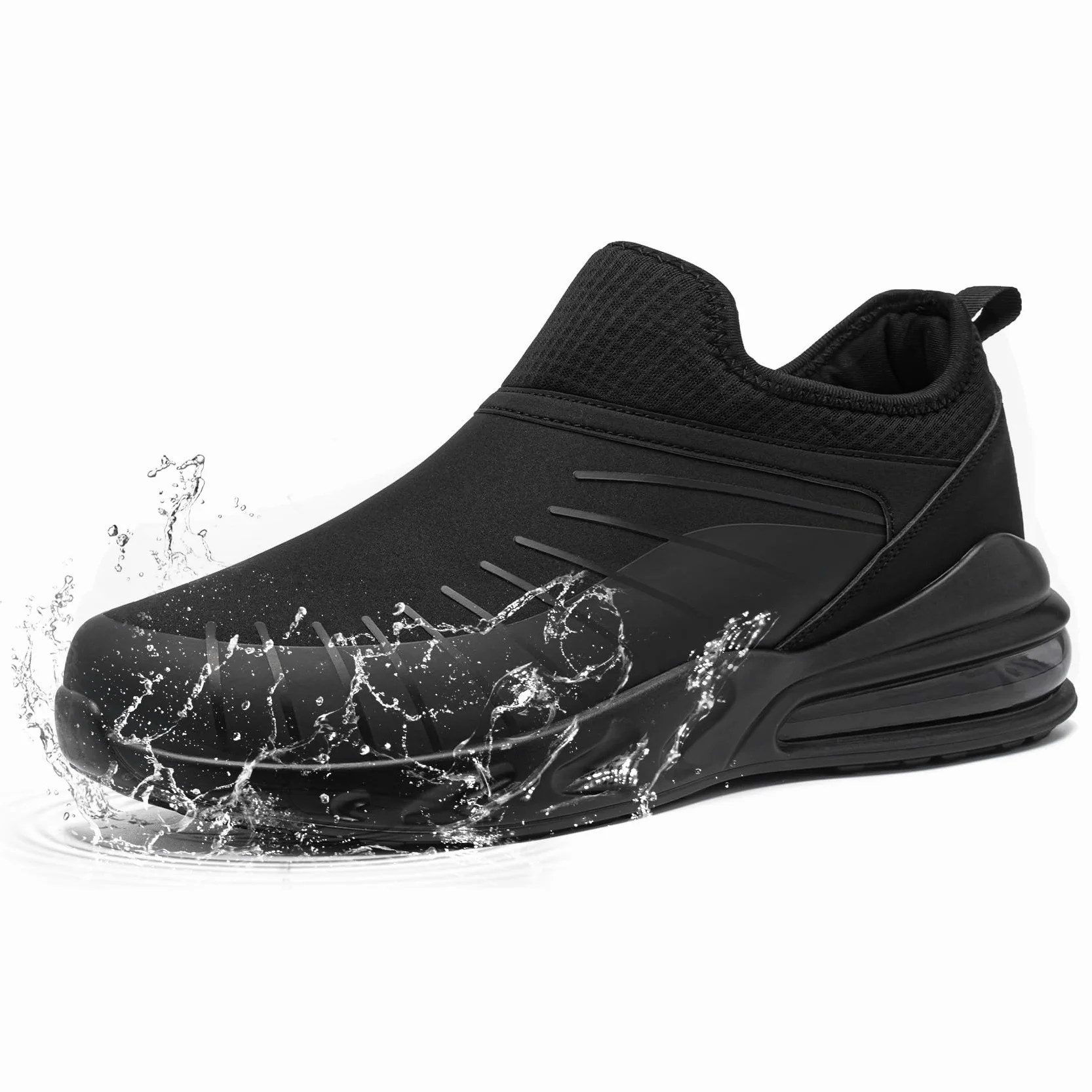 LARNMERN Zapatos Antideslizantes Hombre Mujer Zapatillas de Cocina Hosteleria Slip-On Calzado Casuales colchón Aire Camina Impermeable