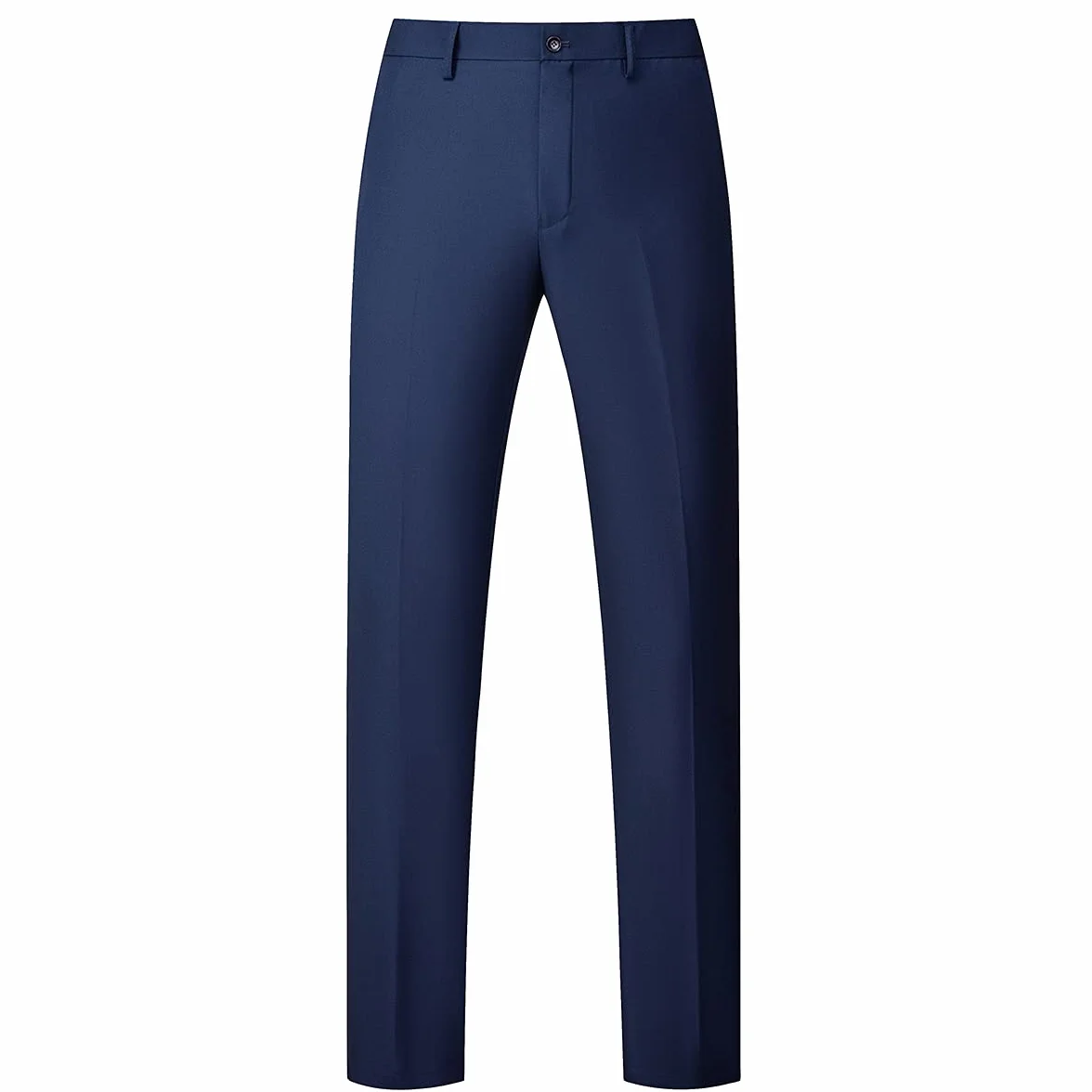 Trajes de hombre 3 piezas Slim Fit solo botonadura un botón azul traje de esmoquin chaqueta chaleco pantalones