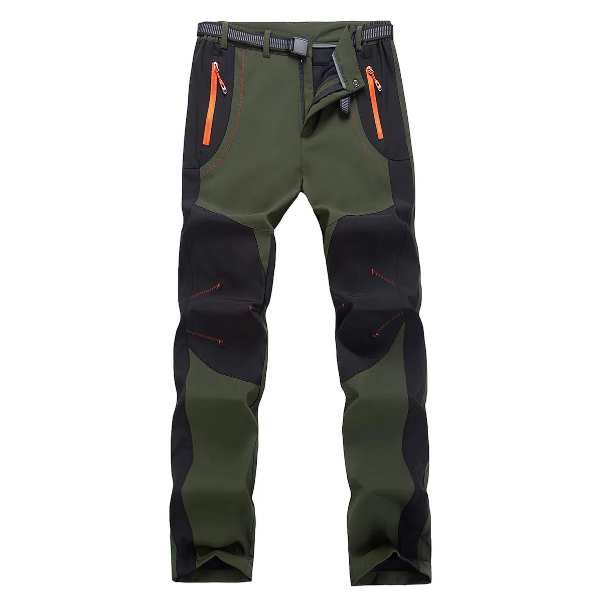 para los Hombres al Aire Libre Pantalones de Senderismo Peso Ligero Resistente al Agua Caminando Caza con Cinturón