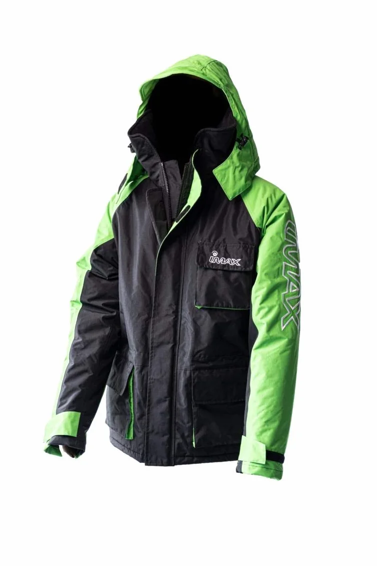 Imax Traje de Nieve para Adultos de Cualquier Género, Medium, Verde, Resistente a la Suciedad, Estilo de Vida al Aire Libre, Manga Larga, Pantalón, Ajuste Regular, Cuello con Capucha, SNOWSUIT