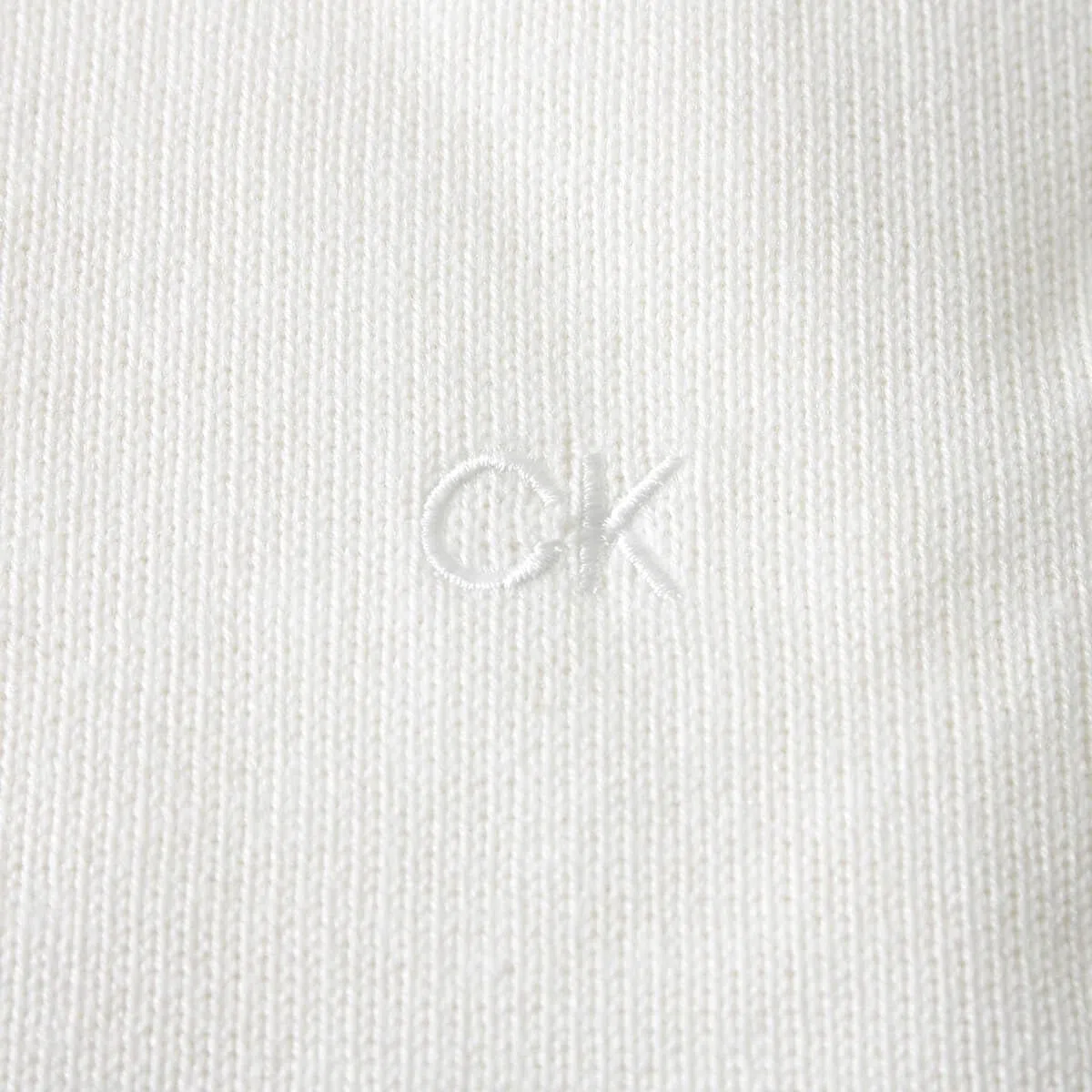 Calvin Klein Suéter Campus 1/2 Cremallera Hombre - Blanco - M