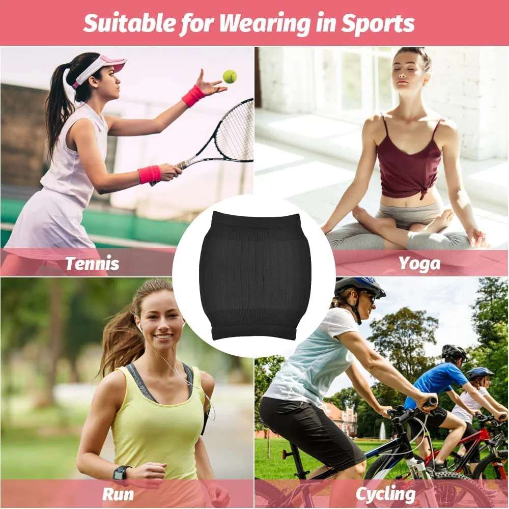 Faja Lumbar para Mujer para Invierno, Calentador Lumbar de Lana Suave y Elástico Faja de Calor para Proteger del Frío la Zona Lumbar y del Abdomen Calentador de Cintura para Mujer, Negro