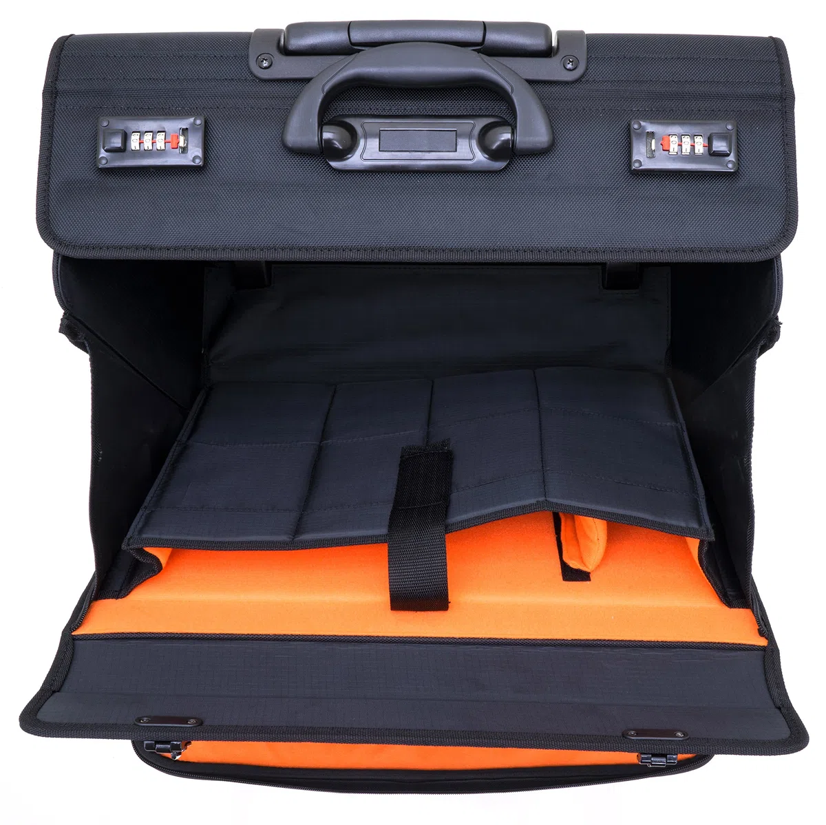 Davidts Pilot Case + Trolley The Davidt's Chase Negro