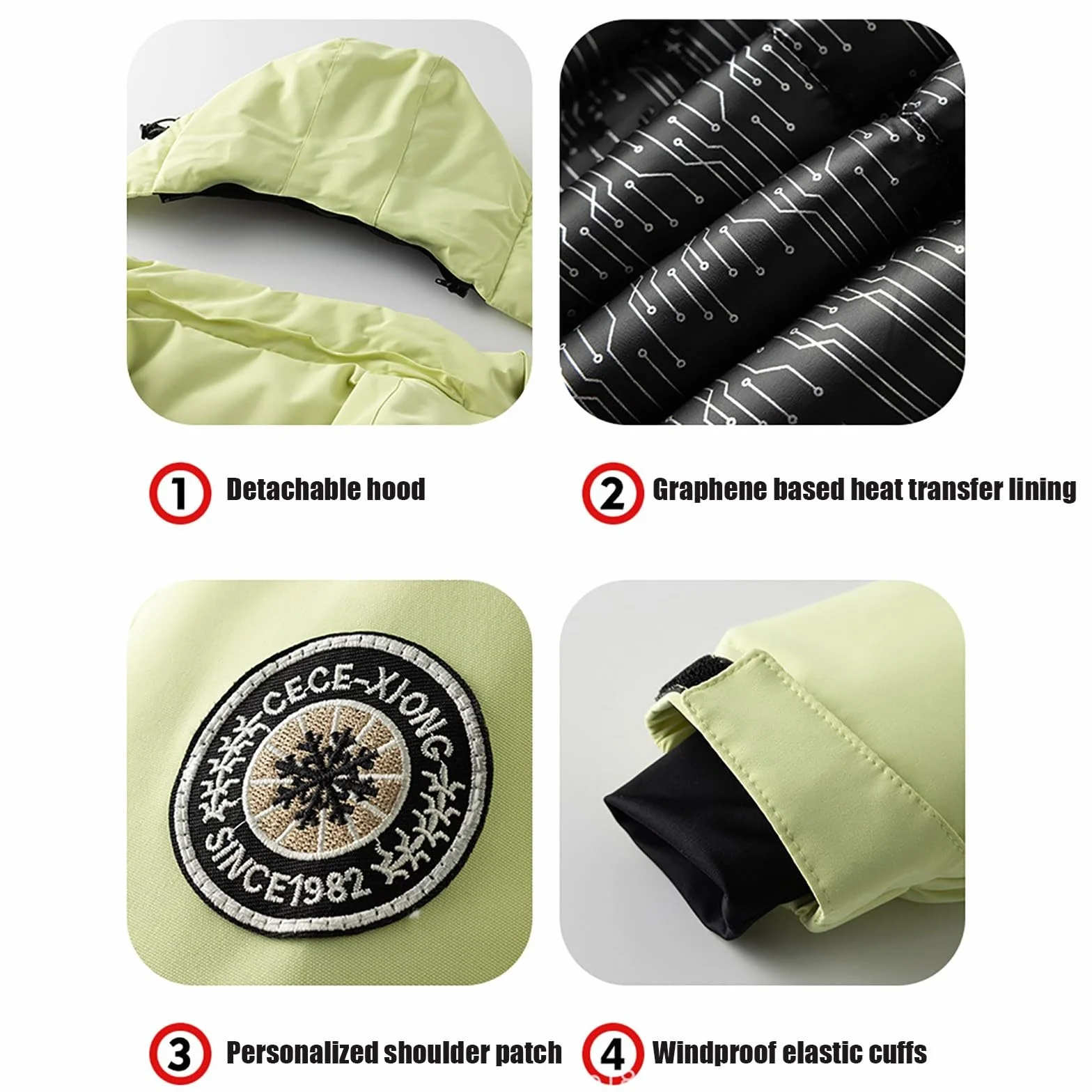 Chaqueta de esquí y monos para niños, 2 piezas, impermeable, cortavientos y cálido, combinación de ropa de nieve para niños de 5 a 14 años – Snowboard