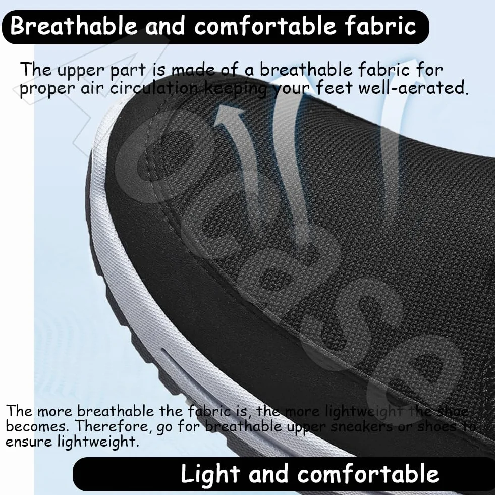 Zapatillas Hombre Zapatos para Caminar Suaves y Flexibles Zapatos Ajustables con Cierre de Zapatos ortopédicos para Hombre