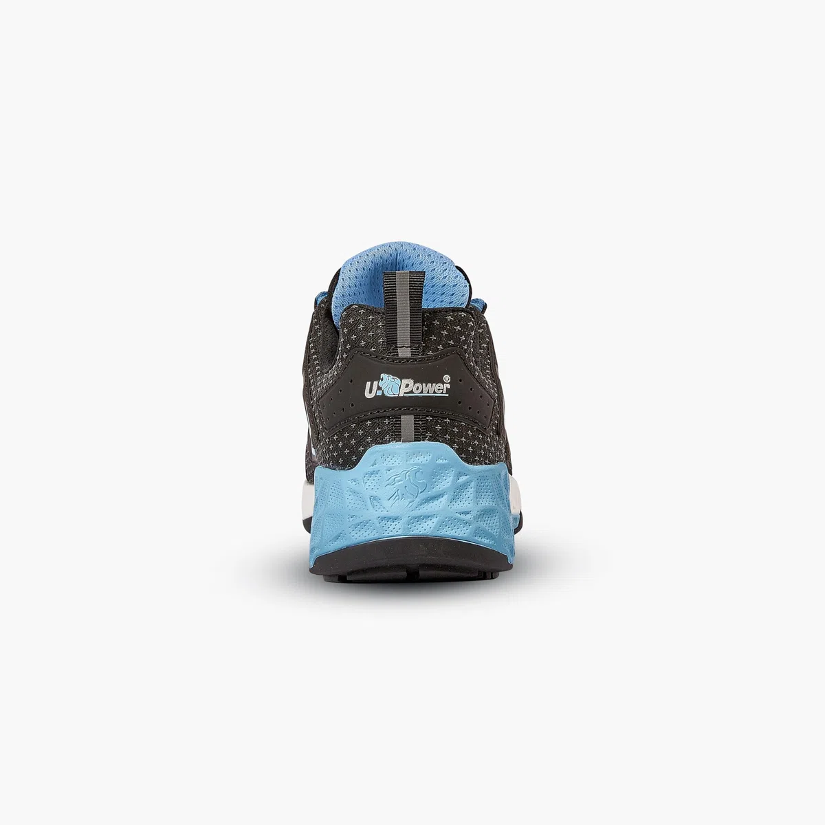 U-Power Don't Worry... BE Happy! Vhagar - Zapatos de Seguridad Profesionales, Unisex, para Adulto, Negro y Azul., 44 EU