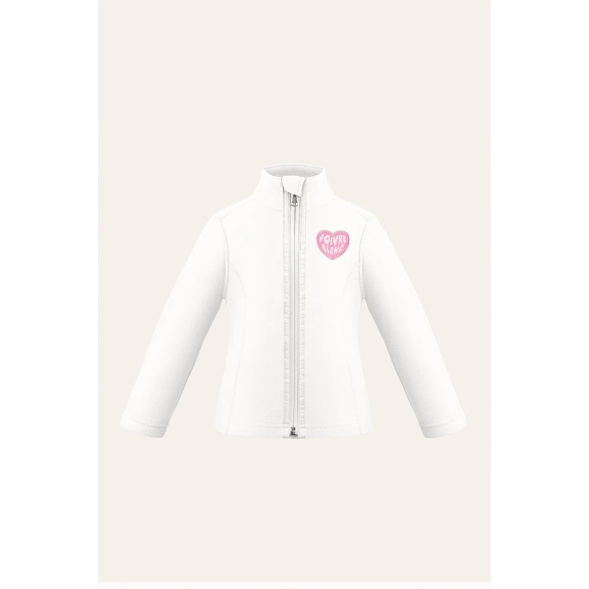 Pimienta Blanca - Chaqueta polar Micro Fleece Jacket 1500 White Girl - Blanco