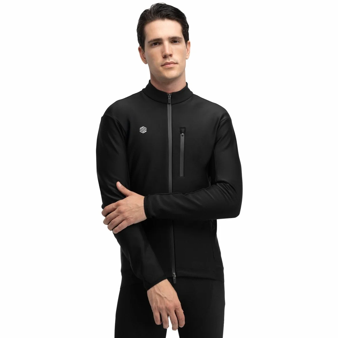 SIROKO Chaqueta Ciclismo Softshell J3 Hombre Aislamiento Térmico con tejido Micropolar triple capa