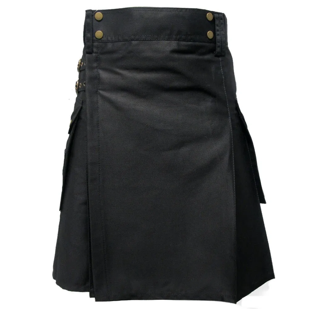 Tartanista Falda escocesa de algodón pesado para hombre (longitud: 24 pulgadas)