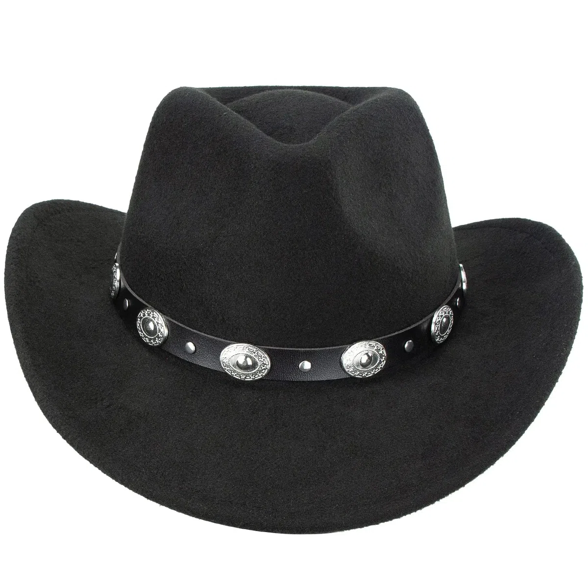 Sombrero Fedora Panamá de fieltro ala ancha para mujer y hombre