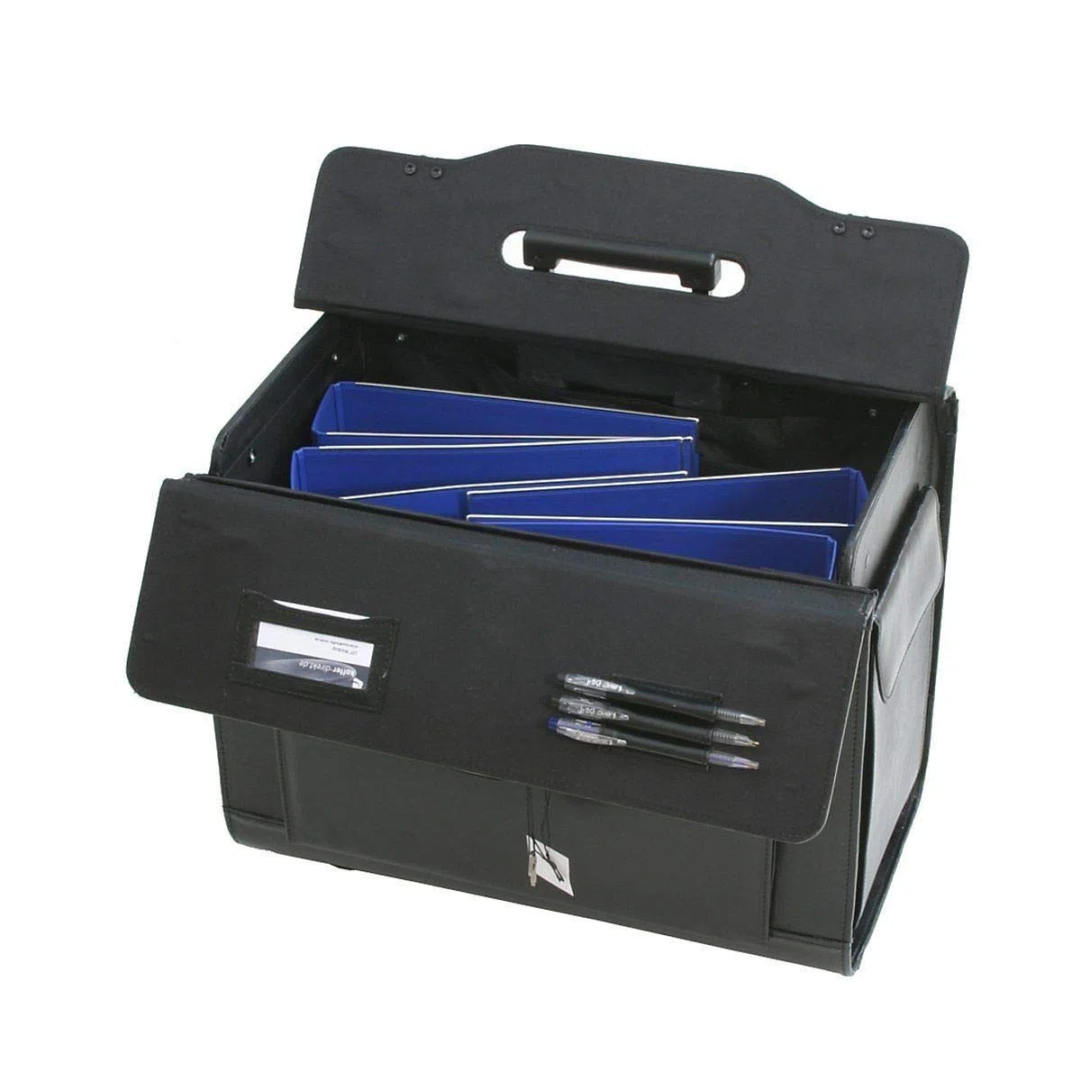 Estuche de piloto de cuero genuino con ruedas XXL de cuero genuino de lujo con compartimiento principal extra grande, bolsillo frontal y dos bolsillos laterales