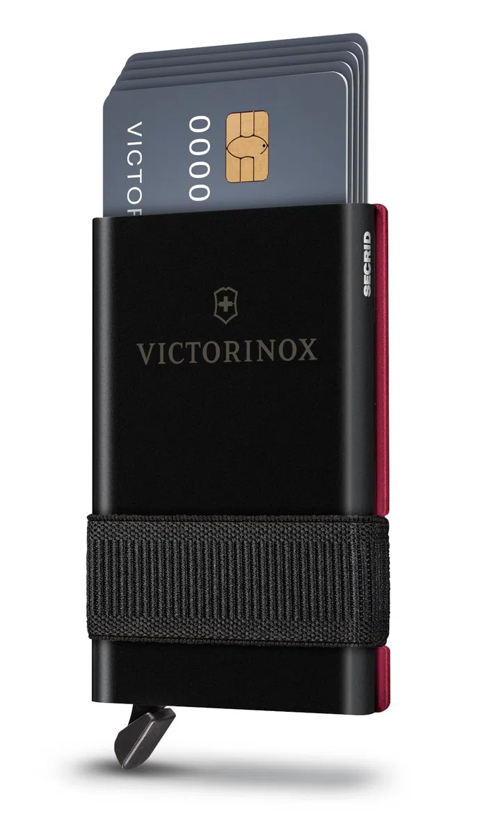 VICTORINOX Smart Card Wallet, Cartera 2 en 1 con multiherramienta, 10 funciones, Swiss Made, tarjetero, incl. billetero