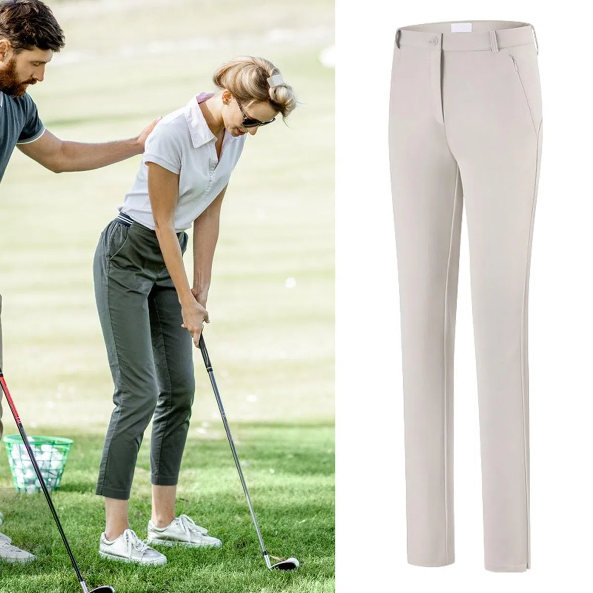Pantalones de golf para mujer, pantalones de golf para mujer, pantalones de tobillo de talle alto | Pantalones de golf elásticos de cintura alta para mujer, pantalones atléticos para viaje