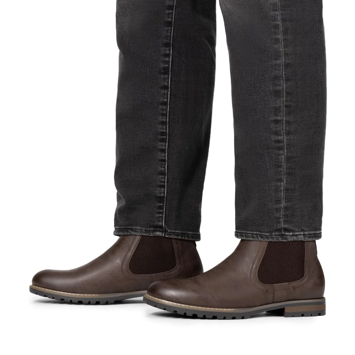 Bruno Marc Botas Chelsea Hombre Vestir Invierno Botines con Suela Antideslizante y Tacon de 2.5cm