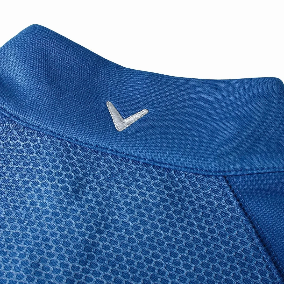 Callaway Long Sleeve Hexagon Fleece Base Layer Sweater Galaxy Heather L