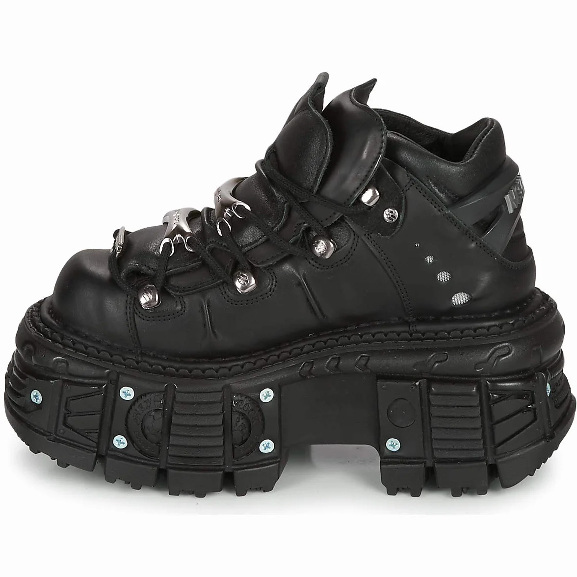 New Rock Botines Piel Militar Original Plataforma M.TANK106-C2 (Numeric_40)
