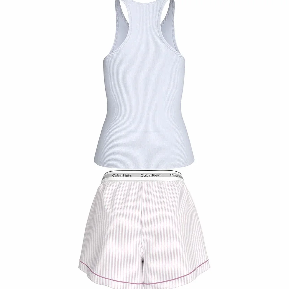Calvin Klein V Day Tank Short Set Lv00qs7580 Conjunto Mujer