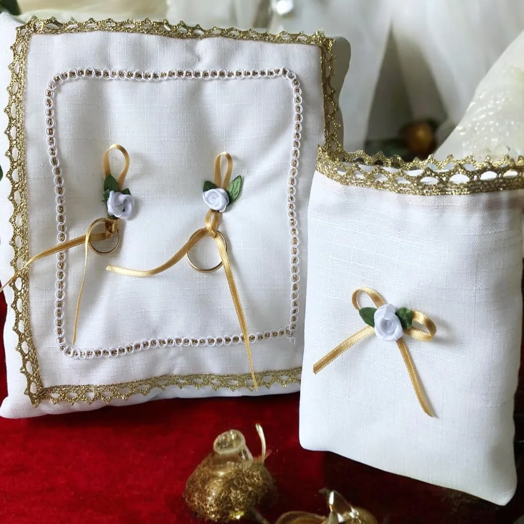 Arras de la Vírgen de Fátima, con saquito y Estuche.